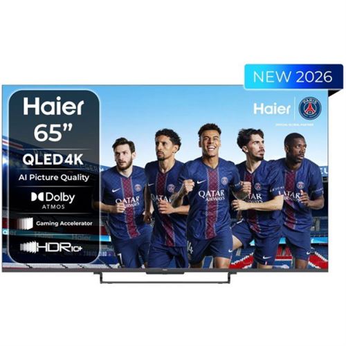 TV QLED Haier H65S85GUX 65 pouces 4K UHD HDR10 Google TV