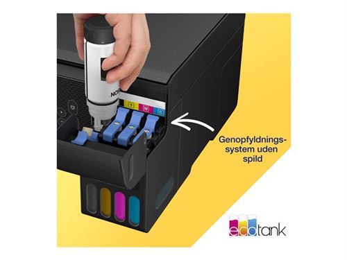 Epson Ecotank Et-2870 - Imprimante Multifonctions - Couleur - Jet D'Encre - Its - A4 (Support) - Jusqu'À 10 Ppm (Impression) - 100 Feuilles - Usb, Wi-Fi - Noir