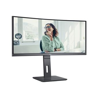 AOC Pro-line CU34P3CV - P3 Series - écran LED - incurvé - 34" - 3440 x 1440 UWQHD @ 100 Hz - VA - 300 cd/m² - 3000:1 - 4 ms - HDMI, DisplayPort, USB-C - haut-parleurs - noir