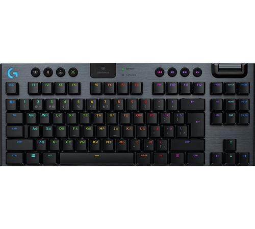 Non Communiqué Logitech G915 Tkl - Clavier - Backlit - Sans Fil - Usb, Bluetooth, 2.4 Ghz - Commutateur : Gl Tactile - Carbone