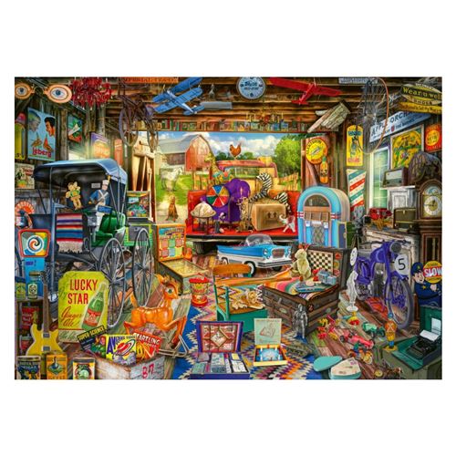 Puzzle Schmidt - Marché d'antiquités dans le garage, 500 pièces