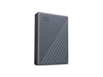 WD My Passport WDBRMD0040BGY-WESN - Disque dur - chiffré - 4 To - externe (portable) - USB 3.2 Gen 1 - AES 256 bits - gris silicone