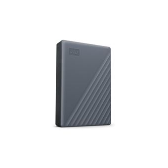 WD My Passport WDBRMD0040BGY-WESN - Disque dur - chiffré - 4 To - externe (portable) - USB 3.2 Gen 1 - AES 256 bits - gris silicone