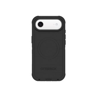 OtterBox Defender Series Pro - Coque de protection pour téléphone portable - robuste - compatibilité avec MagSafe - polycarbonate, élastomère thermoplastique (TPE), silicone, mousse viscoélastique - noir - pour Apple iPhone Air - 1