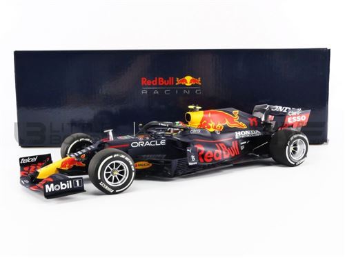 Voiture Miniature de Collection MINICHAMPS 1-18 - RED BULL RB16B Honda - GP France 2021 - Blue / Red / Yellow - 110210811