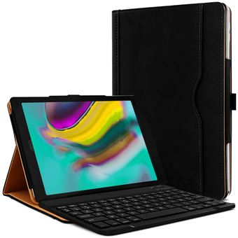 Étui clavier pour Samsung Galaxy Tab A8 10,5 pouces Sm-x200 / x205 / x207,  clavier tactile Bluetooth détachable, étui en cuir Antichoc Folio Premium