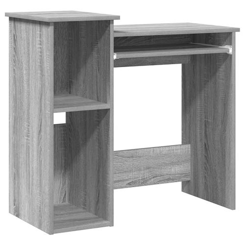 Vidaxl Gris Bureau Avec Étagères Sonoma 84X40x78 Cm Bois D'ingénierie Réf. 860450 - Image 3