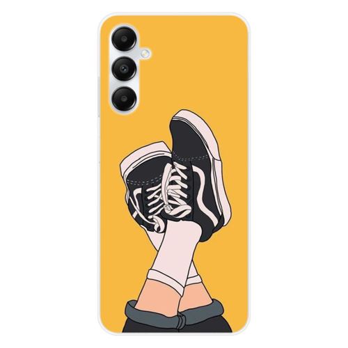 Coque en silicone imprimée compatible Samsung Galaxy A05S Sneakers