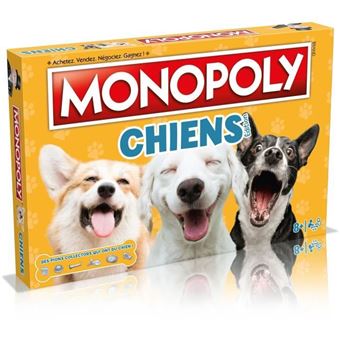 Monopoly Chiens - Jeu de société - Monopoly Mettant en Vedette Les Chiens de Différentes Races - 1