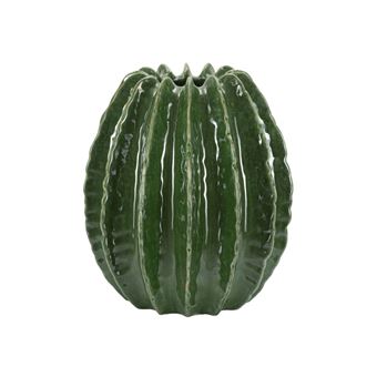 Vase Déco en Céramique "Cactus" 31cm Vert - 1