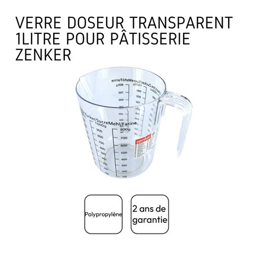 17% sur Verre doseur 1 litre Zenker Smart Pastry ref 008811 - Ustensile de  cuisine - Achat & prix
