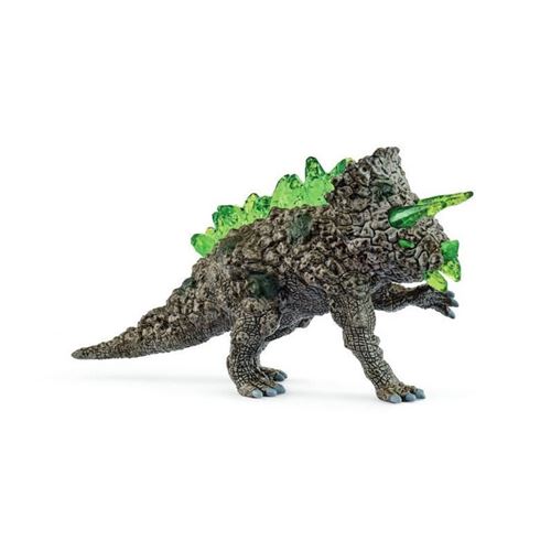 Non Communiqué Figurine Tricératops De Pierre, Schleich 70828 Eldrador, Des 4 Ans