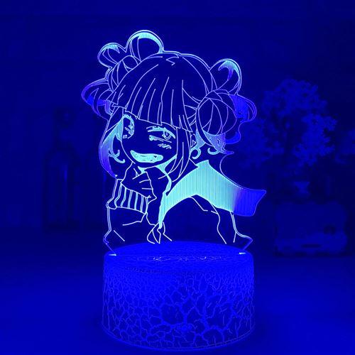 Lampe 3D Tactile Veilleuses Enfant MY2039 My Hero Academia 16 Couleurs avec Telecommande