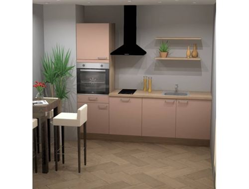 UB DESIGN Pack Cuisine ASTUCIO 2 CORAIL MAT - 240CM