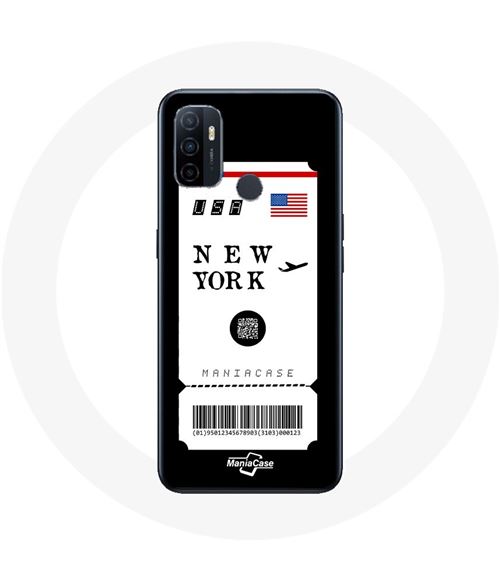 Coque Oppo A53 Billet d'avion new york Maniacase