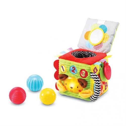 Jouet d éveil sensoriel VTECH BABY Cube interactif tout dou en tissu Mi te Des 3 mois