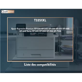 10 Compatible EPSON T3351 T3361 T3362 T3363 T3364 cartouche D'encre pour  Expression Premium XP 530 630 640 635 645 830 900 Imprimant
