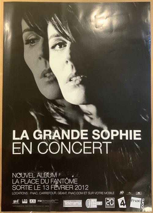 La Grande Sophie - En Concert - La Place du Fantôme - 40x60cm - Affiche État correct - N/A reconditionné disponible sur Fnac