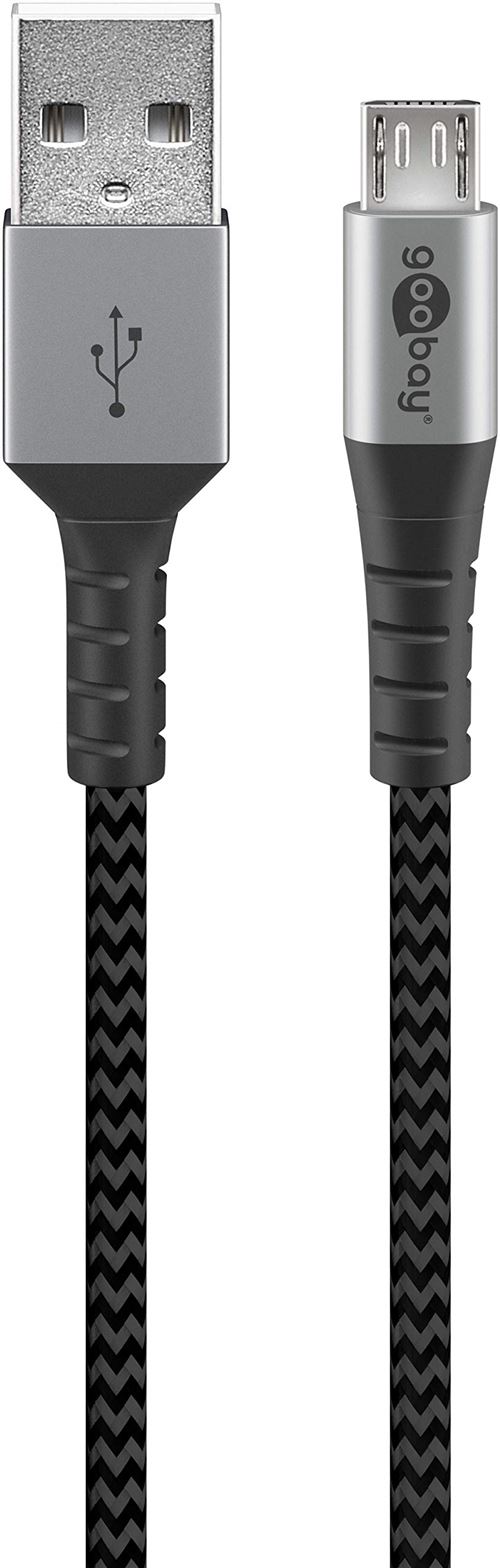 Non Communiqué Gris Goobay Cable Usb 2.0 Vers Micro Usb 1M (Gris)