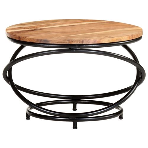 vidaXL Table basse 60x60x40 cm Bois d'acacia massif