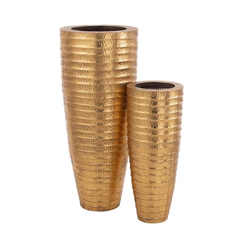 Mes Lot De 2 Vases Métal - Or - Image 3