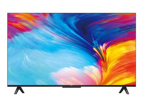 TCL 55P635 - Classe de diagonale 55" (54.6" visualisable) - P635 Series TV LCD rétro-éclairée par LED - Smart TV - Google TV - 4K UHD (2160p) 3840 x 2160 - HDR - métal foncé brossé (avant)