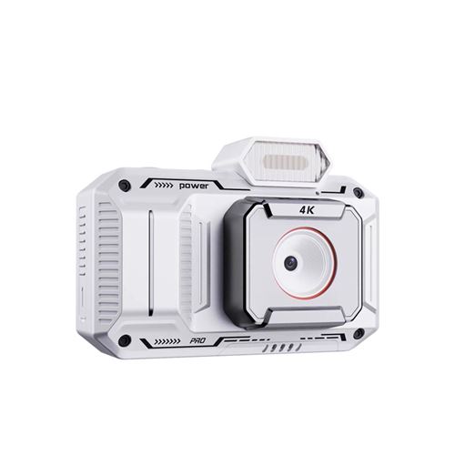 Appareil Photo Num&eacute;rique 4K - NEOZHOU - 68MP Autofocus - Zoom 18x - &Eacute;cran 2,5"" - Carte 32GB - Blanc