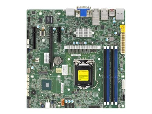 SUPERMICRO  MBD-X12SCZ-TLN4F-B Carte m&egrave;re pour serveur Micro-ATX LGA 1200 Intel W480E