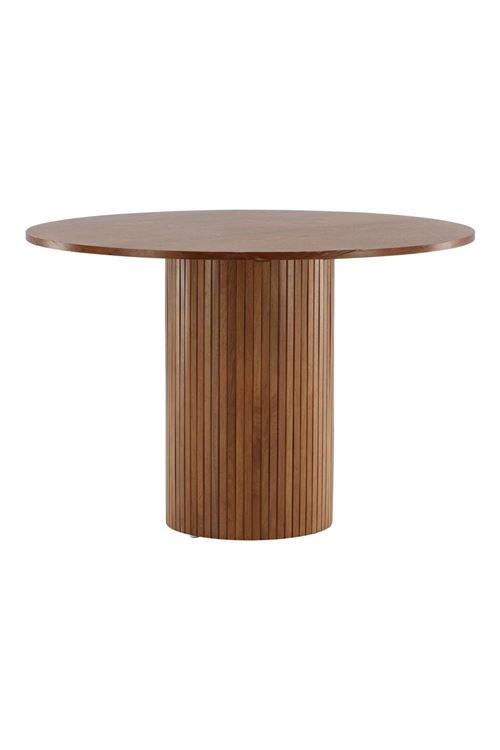 Table a manger fixe sans tiroir 4 personnes rond en Bois L 110 cm