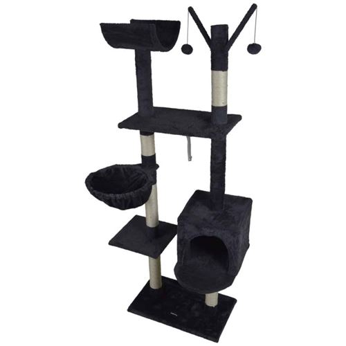 Arbre à Chat 4 Plateformes 160cm Anthracite