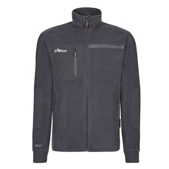 U-power - Veste de travail zippée micropolaire pour homme - UPFU225 - gris asphalte - taille:XXL