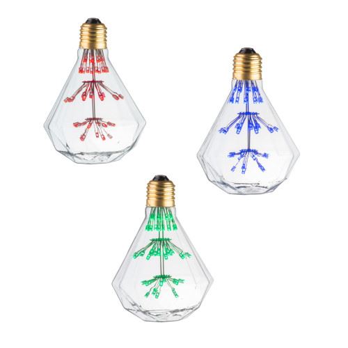 Pack Diamant de 3 ampoules LED décoratives E27