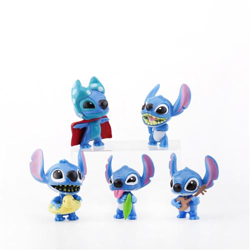 Disney Stitch, Coffret 13 pièces , avec 7 figurines, et 6