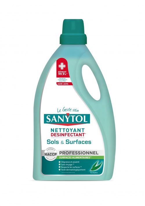 Non Communiqué Désinfectant Sols Et Surfaces Professionnel Sanytol 5 L