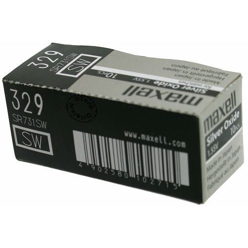 Pack de 10 piles renata compatible avec RENATA 329 - Otech