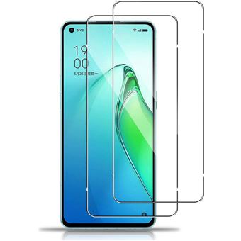 Verre Trempé Oppo Reno 7 Protection Écran 4G/5G | 2 Pièces | Épaisseur 0,26 Mm | Dureté 9H | Compatible Coques | Installation Facile Protection écran 9H