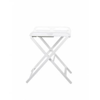 Table A Langer Pliante Jade Laque Blanc Combelle Commodes Et