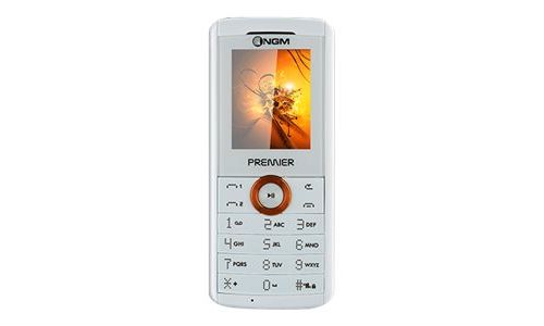 NGM PREMIER - Téléphone mobile - double SIM - microSD slot - 128 x 160 pixels - TFT - blanc, orange