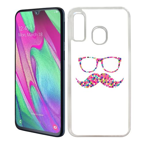 Coque pour Samsung Galaxy A40 -  Lunettes Moustache