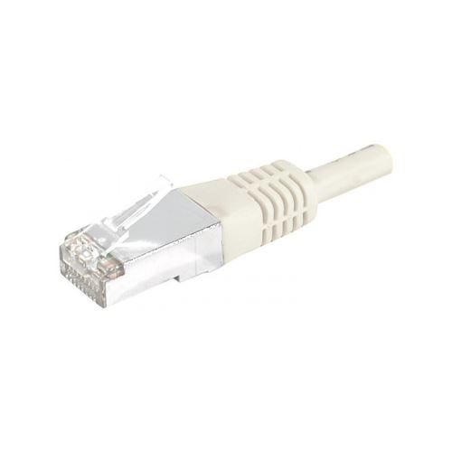 deXlan - Verbindingskabel - RJ-45 (M) naar RJ-45 (M) - 20 m - SFTP, PiMF - CAT 6a - gevormd - grijs