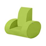Hoppe Kids Space Mousse Ellipse Chaise avec accoudoirs, 100% Coton certifié Ökotex, Plastique, Citron Vert, 60 x 35 x 58 cm de Hoppekids
