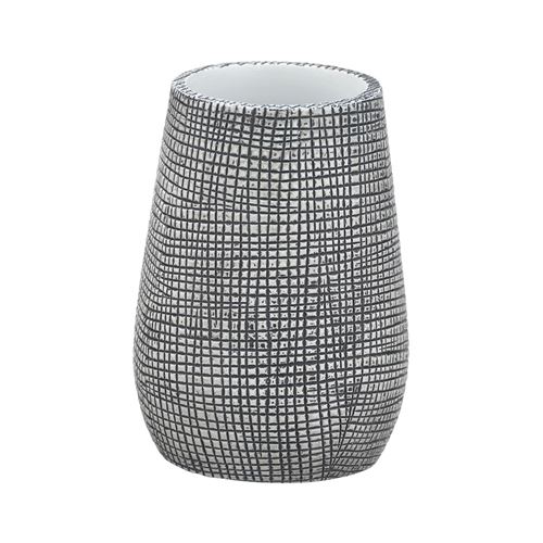 Wenko - Gobelet de salle de bain design nature Gilba - Gris - Gilba