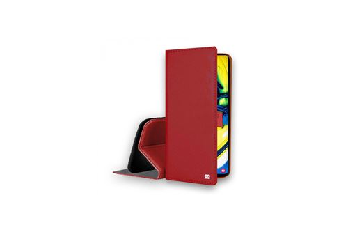 IBROZ Etui Folio Cover en Cuir rouge pour Samsung Galaxy A80