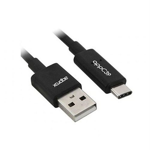 Câble USB A 2.0 vers USB C approx! APPC39 1 m Noir