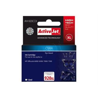 Cartouche D'encre Cyan Compatible HP Officejet 6000/6500 - Réf. H-920C-1, Neuve
