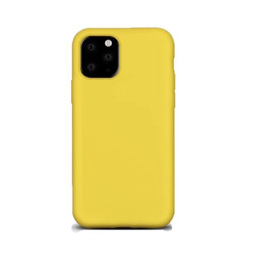 Coque de silicone soule pour Apple iPhone 11 Pro Max 6.5 - Jaune foncé