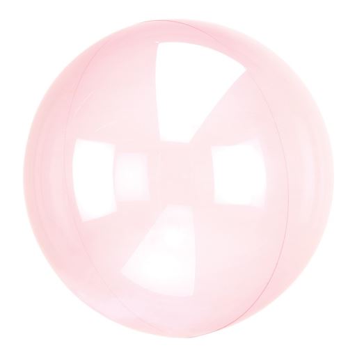 ballon bulle transparent rose