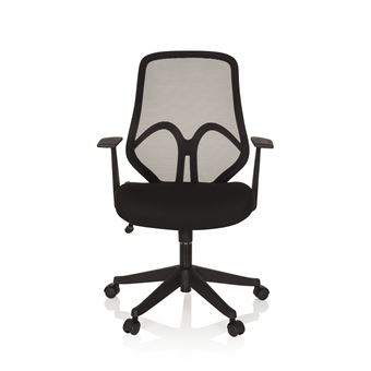 Chaise de bureau siège pivotant AMIKO maille tissu noir Chaise de bureau siège pivotant AMIKO maille tissu noir