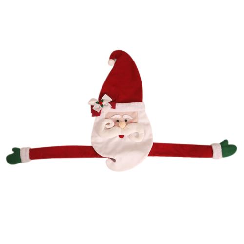 Décorations de Noël D'Arbre de Noël Haut Père Noël Bonhomme de Neige Chapeau Tree Top Décoration JJZS113
