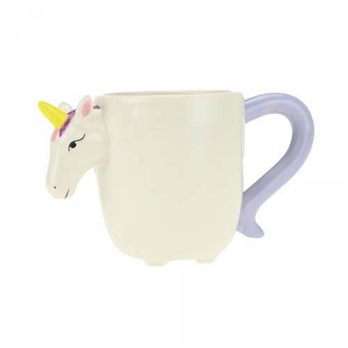 Toi-Toys mug licorne unicorne 3D blanc/violet